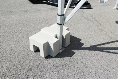 UNIVERSAL Gewichtsstein grau glatt Kanten gerundet L 40.5 cm B 25.5 cm H 17 cm