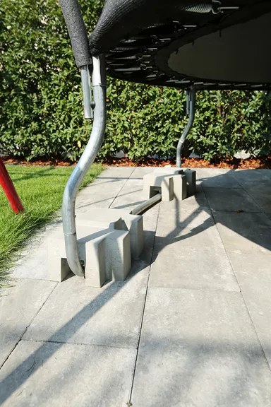 UNIVERSAL Gewichtsstein grau glatt Kanten gerundet L 40.5 cm B 25.5 cm H 17 cm