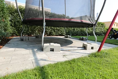 UNIVERSAL Gewichtsstein grau glatt Kanten gerundet L 40.5 cm B 25.5 cm H 17 cm