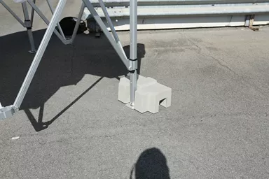 UNIVERSAL Gewichtsstein grau glatt Kanten gerundet L 40.5 cm B 25.5 cm H 17 cm