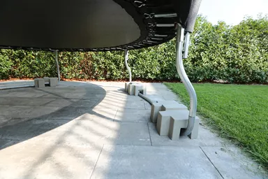 UNIVERSAL Gewichtsstein grau glatt Kanten gerundet L 40.5 cm B 25.5 cm H 17 cm