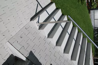 PARCO Blockstufe grau abgerieben stirnseitig gefast L 100 cm B 36 cm H 15 cm