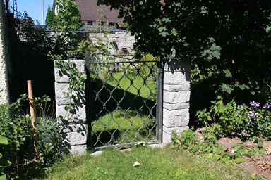 SANTURO Landhausmauer Typ 2 2-seitig gespalten grau Kanten gebrochen L 30-50 cm B 25 cm H 15 cm