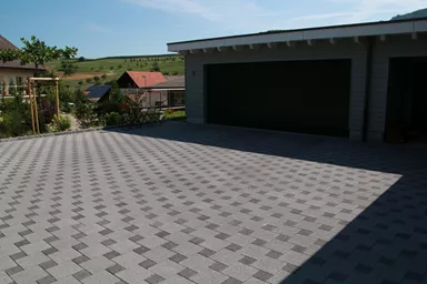 CARENA Sickerstein fino mit Nocken grau haufwerksporig gefast L 25 cm B 25 cm H 8 cm