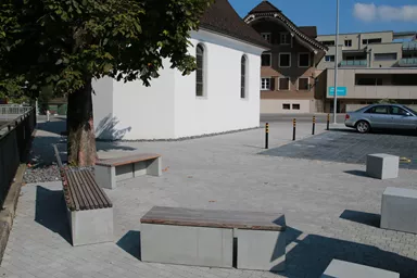 INTERMEZZO Variabank Betonwinkel Typ 1 grau glatt vollkantig inkl. Versetz- und Montageh. M12/40 mm L 45 cm B 45 cm H 40 cm W 10 cm