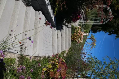 SANTURO Blockstufe voll grau gestrahlt gefast L 80 cm B 36 cm H 15 cm