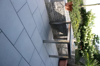 PARCO FINA Gartenplatte grau gestrahlt gefast L 60 cm B 40 cm H 4 cm