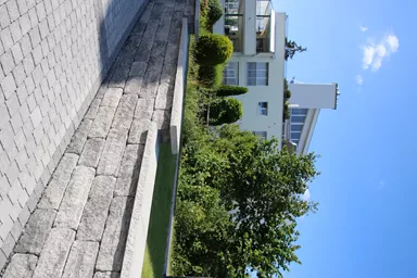 PARCO FINA Gartenplatte grau gestrahlt gefast L 60 cm B 40 cm H 4 cm