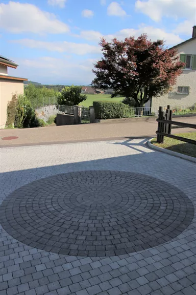 FRIEDA FORMATO Pflasterstein perlgrau strukturiert Kanten gebr. L 10, 20, 30 cm B 20 cm H 7 cm