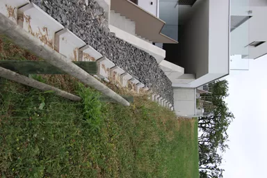 Wildbachschale bewehrt Sohlenbreite 20-28 cm L 100 cm B 38-46 cm H 15 cm