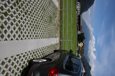 GRISON Rasengitterstein mit Nocken grau glatt L 60.2 cm B 40.2 cm H 8 cm