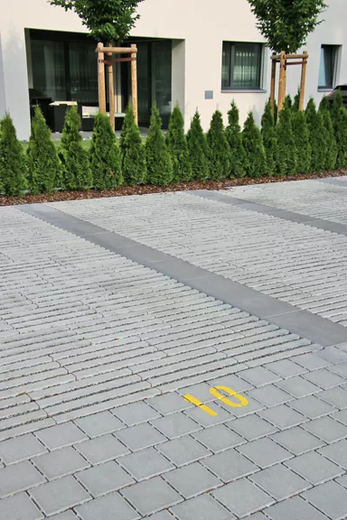 RAINA Rasenliner mit Verschiebesicherung grau glatt L 60 cm B 40 cm H 10 cm