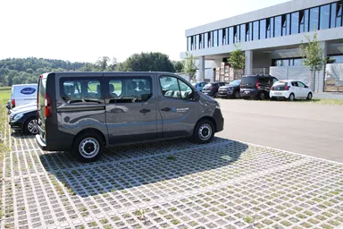 QUADRO Rasengitterstein grau L 58 cm B 47 cm H 10 cm