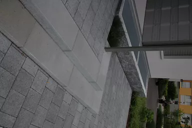 CLASSIC Blockstufe voll grau glatt gefast L 120 cm B 40 cm H 15 cm