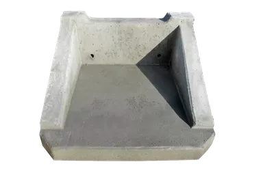 Betonkonsole zu Dachwasserschacht inkl. 2 Befestigungsanker M 10 L 40 cm B 40 cm H 20 cm