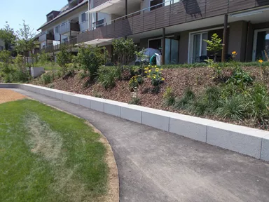 U-Element grau gestrahlt gefast Normalelement Typ 1 bewehrt L 50 cm B 50 cm H 40 cm