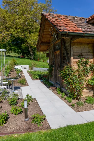 PARCO FINA Gartenplatte grau gestrahlt gefast L 50 cm B 50 cm H 4 cm