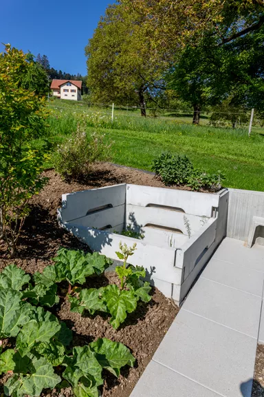 Kompostbehälter einzelnes Brett L 160 cm B 5.5 cm H 25 cm