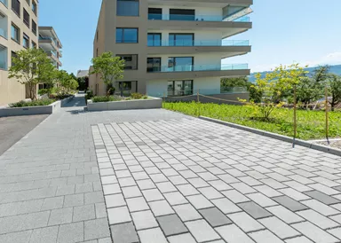 CARENA SPLITT Ökostein mit Nocken grau glatt gefast L 25 cm B 25 cm H 8 cm