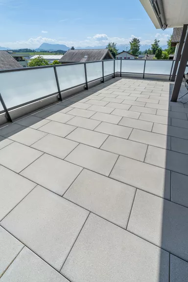 PARCO SELECTION Gartenplatte grau glatt gefast L 50 cm B 50 cm H 4 cm