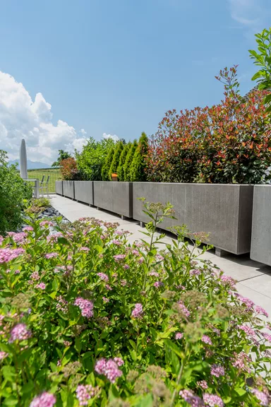 PARCO Pflanzentrog rechteckig anthrazit glatt L 150 cm B 50 cm H 50 cm W 5 cm