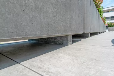 PARCO Sockel für Pflanzen- und Brunnentrog grau glatt L 58 cm B 8 cm H 6 cm