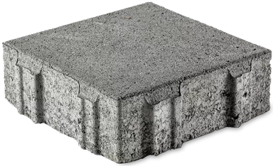 CARENA SPLITT Ökostein mit Nocken grau glatt gefast L 25 cm B 25 cm H 8 cm