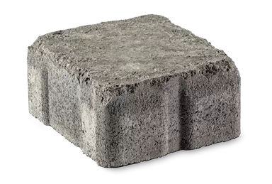 FRIEDA DRAIN Ökostein perlgrau strukturiert Kanten gebrochen L 13.8-16.8 cm B 15.1 cm H 7 cm