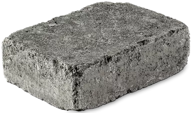 TEGULA Pflasterstein grau glatt Kanten gebrochen L 22 cm B 16 cm H 6 cm