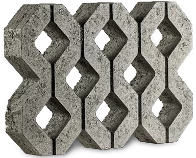 GRISON Rasengitterstein mit Nocken grau glatt L 60.2 cm B 40.2 cm H 8 cm