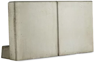 ROZTEC Winkelplatten Typ Mini bewehrt grau gestrahlt gefast L 200 cm B 35 cm H 55 cm W 5 cm