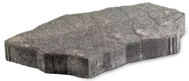 HACIENDA CAMINOS polygonales Plattensystem terra-grau strukturiert gefast H 5.5 cm