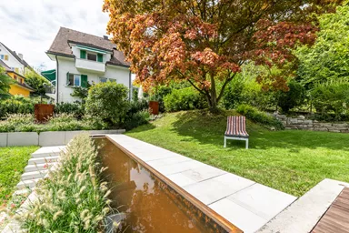 PARCO FINA Gartenplatte grau gestrahlt gefast L 50 cm B 50 cm H 4 cm