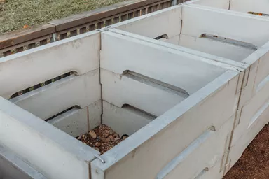 Kompostbehälter einzelnes Brett L 100 cm B 5.5 cm H 25 cm