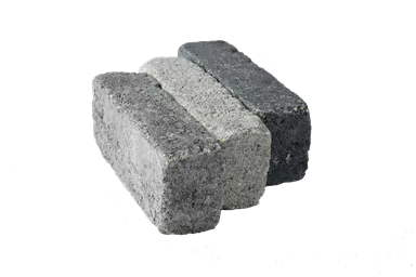 RIEMO Pflasterstein Granit (grau-anthrazit-onyx) Kanten gebrochen L 22 cm B 6 cm H 8 cm