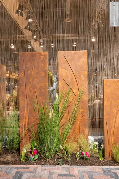 FERRO CONCRETE Betonstele bewehrt ohne Motiv Rost glatt vollkantig L 50 cm B 6 cm H 100 cm