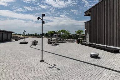 FRIEDA Wildpflaster perlgrau strukturiert Kanten gebr. L 9.4-19.4 cm B 9.4-11.9 cm H 7 cm