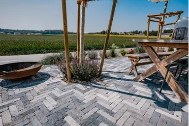 RIEMO Pflasterstein Granit (grau-anthrazit-onyx) Kanten gebrochen L 22 cm B 6 cm H 8 cm