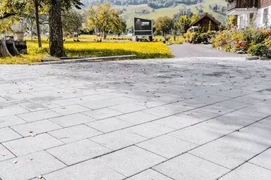 VS 5 Schwerlaststein mit Verschiebesicherung grau glatt gefast L 15 cm B 15 cm H 10.8 cm