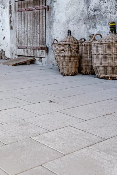 VS 5 Schwerlaststein mit Verschiebesicherung grau glatt gefast L 15 cm B 15 cm H 10.8 cm