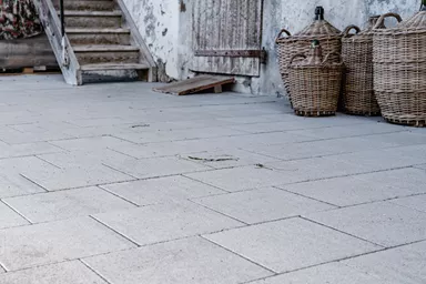 VS 5 Schwerlaststein mit Verschiebesicherung grau glatt gefast L 15 cm B 15 cm H 10.8 cm