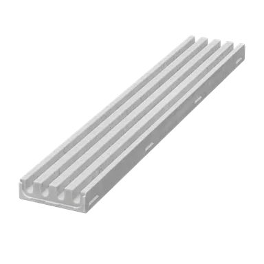 BIRCOparksafe Rinnenelement ohne Ablauf ohne Gefälle BK C250 L 1000 mm B 160 mm H 50 mm