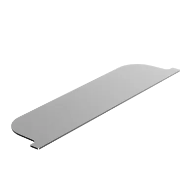 BIRCOparksafe Stirnwand aus Edelstahl V2A B 156 mm H 38 mm