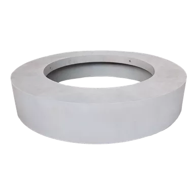 ARBOSO Sitzbankelement rund grau glatt vollkantig ohne Boden D 224 cm H 60 cm