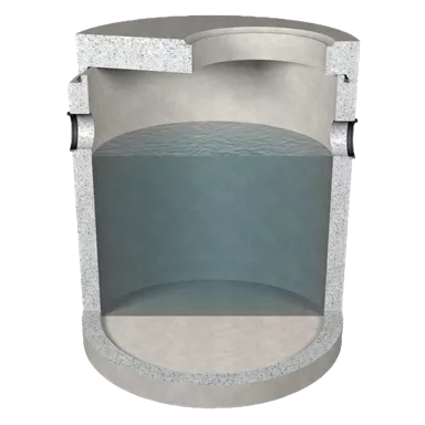 friwa-sep Schlammfang SF Typ 100.15 inkl. Abdeckplatte exkl. Deckel DN 1000 H 1830 mm d1 600 mm W 120 mm