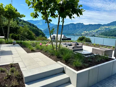 ROZTEC Winkelplatten Eckelemente Typ Midi, bewehrt grau glatt gefast L 50 cm B 43 cm H 75 cm W 9 cm