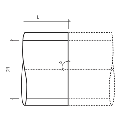 Bearbeitungszuschläge Rohrschnitt gerade