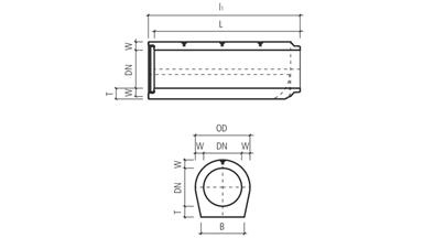 MAROWA<sup>®</sup> Hochleistungsbetonrohre mit Fuss