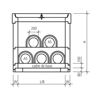 Kabelschächte B 125