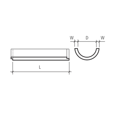 Halbschalen ohne Fuss unbewehrt